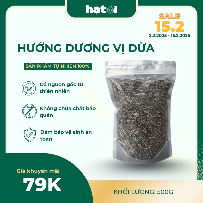 hướng dương vị dừa
