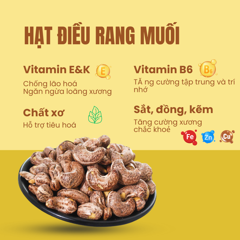 hạt điều rang muối